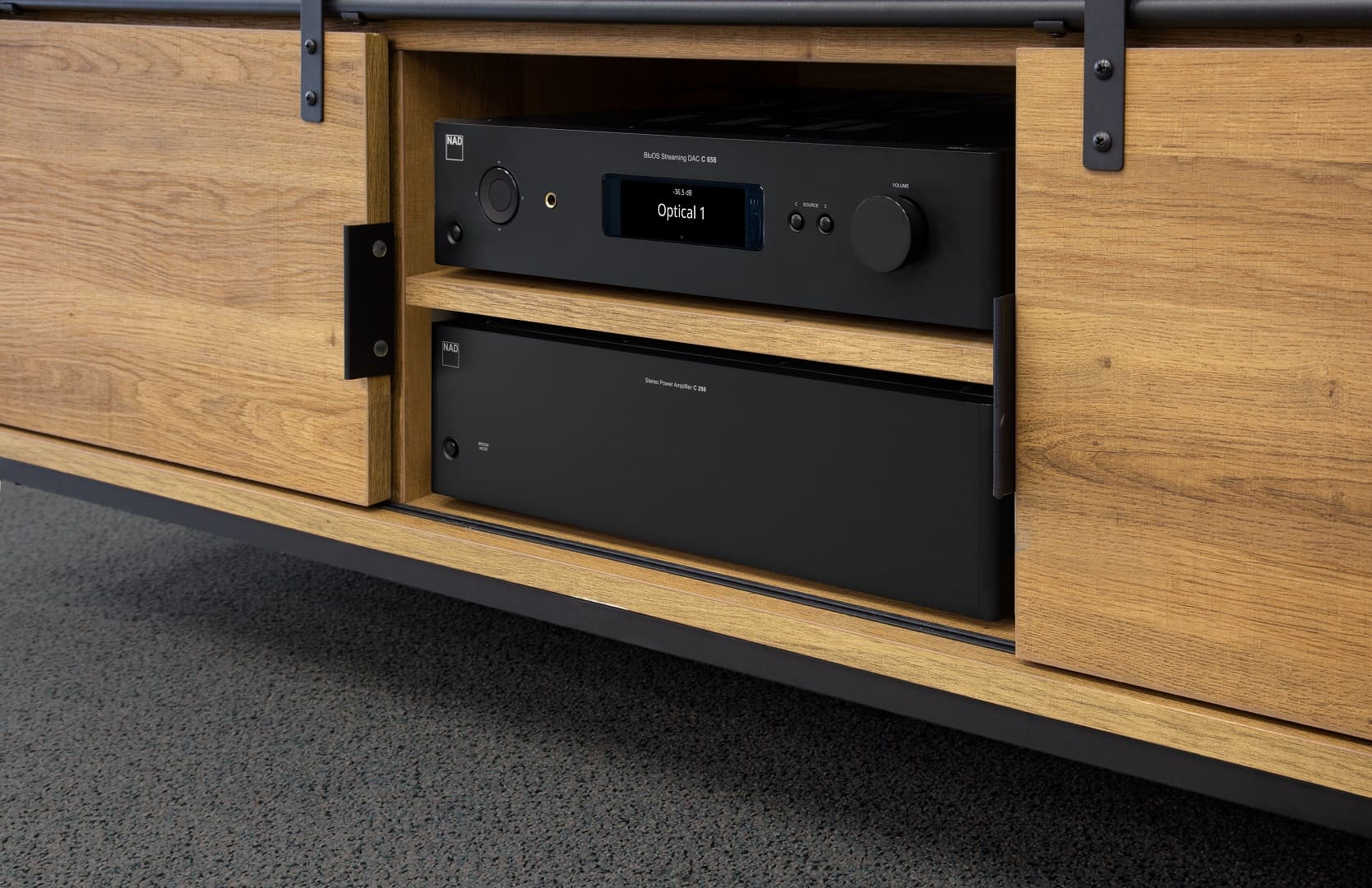 NAD-C-298-and-a-C-658-Pre-Production-in-Credenza